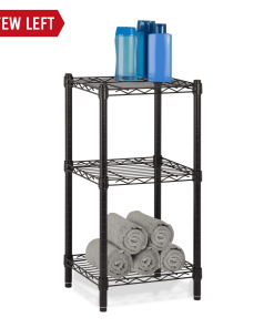 Black Craft Cart with Wheels, Pegboard, Shelf, and Metal Basket