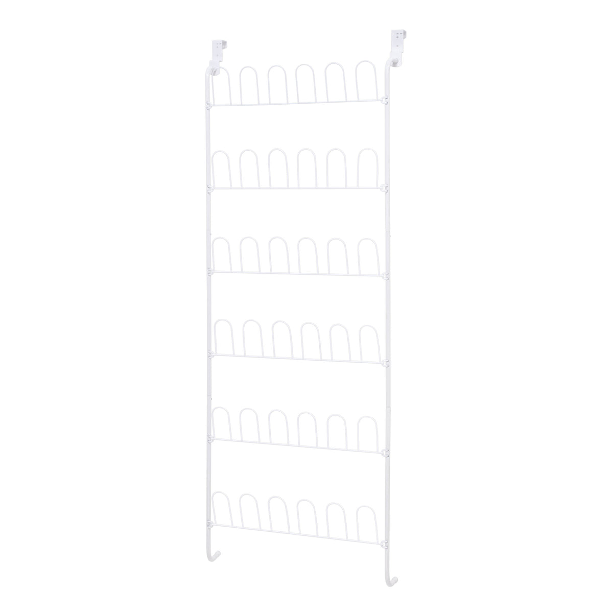 Honey Can Do 18 Pair Over-The-Door Shoe Rack - White